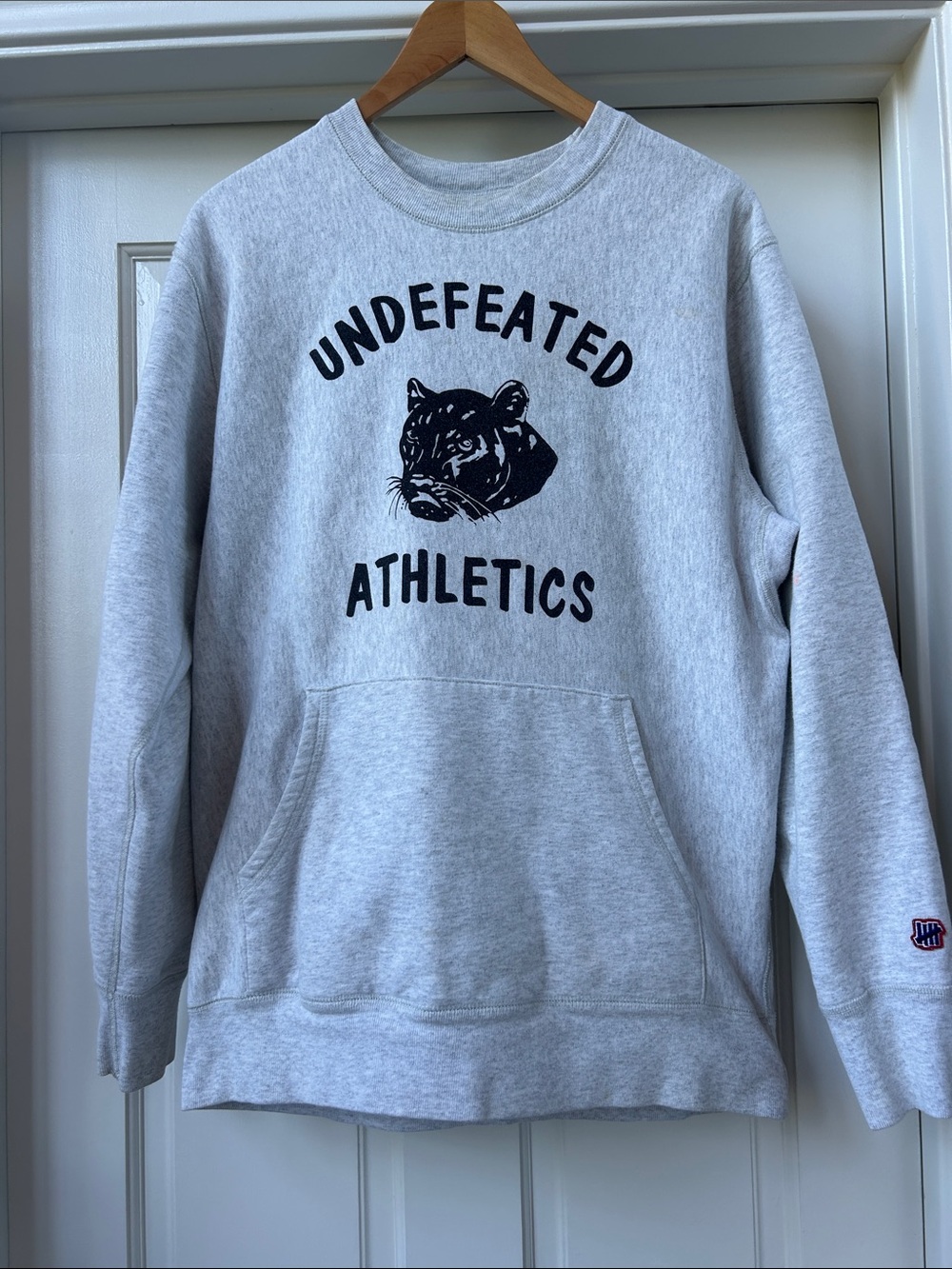 Undefeated Gray Crewneck Sweatshirt with Black Logo